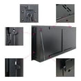 thumbnail image 6 of 60 inch recessed ultra thin tempered glass front wall mounted electric fireplace with remote and multi color flame & emberbed, LED light heater 03306, 6 of 9