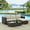 Beige, variant on Modway Convene 3 Piece Outdoor Patio Sofa Set in Espresso Beige