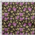 thumbnail image 4 of Soimoi Chinese Floral Print, Velvet Fabric, Decor Sewing Fabric by The Yard 54 Inch Wide,Decorative Fabric for Upholstery and Home Accents, Purple, 4 of 5