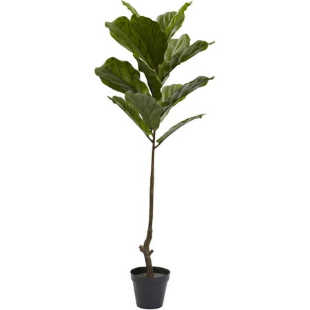 Bay Leaf Tree - Nearly Natural 4' Fiddle Leaf Tree, UV Resistant, Indoor/Outdoor