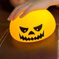 thumbnail image 4 of Decoraciones de Halloween, adornos de Halloween, regalos de Halloween, adornos de lámpara de calavera de Halloween, lámpara de vela, decoración electrónica para fiestas, luz de noche de silicona al po, 4 of 6