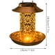 thumbnail image 3 of Fiudx Comedero Solar para Pájaros, Farol Colgante de Metal, Comedero de Hierro Duradero, Decoración de Jardín, para Exteriores, Resistente a La Intemperie, Ideal para Observar Aves., 3 of 6