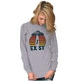 thumbnail image 4 of Aliens Exist UFO Beam Cool Believers Long Sleeve TShirt Men Women Brisco Brands X, 4 of 6