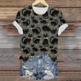 thumbnail image 4 of Duqingm Halloween Shirts for Women Short Sleeve Cute Print T Shirt Halloween Costumes for Women 2026,4XL, 4 of 6
