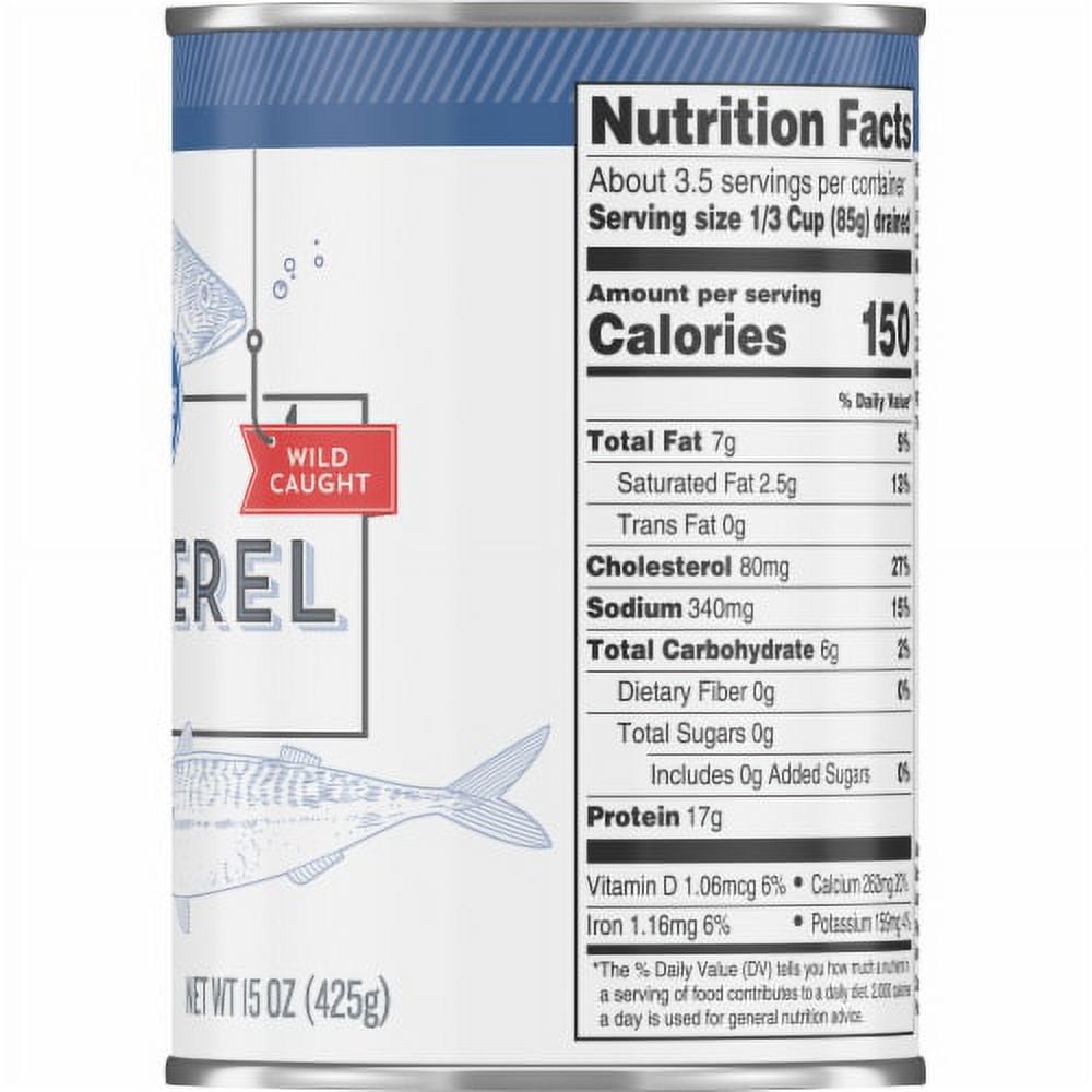 2X-KR Wild Caught Mackerel - 15 oz