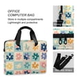 thumbnail image 4 of FORMRS 16" Laptop Bag Carrying Sleeve Case with Handle Travel Shoulder Briefcase, Green Floral, 4 of 8