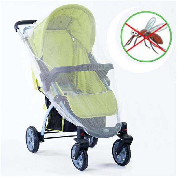 CABINA HOME Mosquito Net Stroller Infants Baby Safe Mesh White Bee