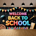 thumbnail image 3 of Colorful Theme Welcome Back to School Decorative Banner for Classroom Decoration School Event Kids, 3 of 9