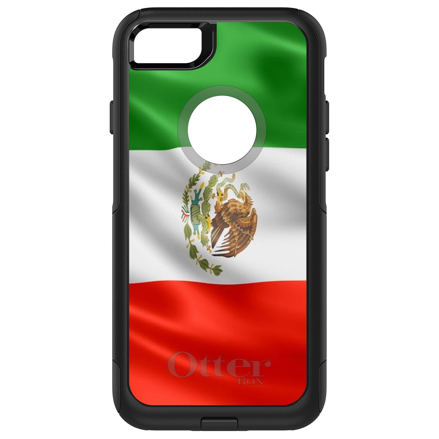 DistinctInk Custom Black OtterBox Commuter Series Case for Apple iPhone 7 Plus ...