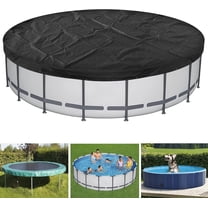 Pool Cover 24 FT Round, Solar Pool Cover for Above Ground Pool, Hot Tub, BLACK