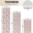 thumbnail image 4 of Red Strawberry Plants Leaf White Pattern Kitchen Rugs Sets Of 3,Kitchen Runner Rugs Non Skid Washable,Decorative Kitchen Floor Mats for Kitchen,Sink,Laundry,17"x30"+ 17"x47" + 17"x59", 4 of 6