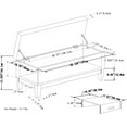 thumbnail image 3 of WyndenHall Jackson Rectangular Storage Ottoman Bench with Tray, 3 of 9