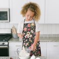 thumbnail image 4 of Pioneer Flower Floral Print Pattern Kids Aprons for Girls and Boys,Adjustable Neck Strap Toddler Aprons for Kids Cooking Baking, 4 of 7
