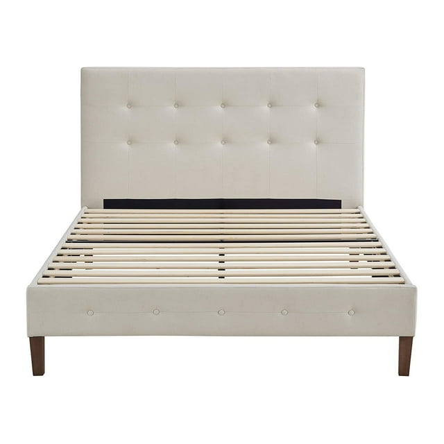 Classic Brands Seattle Tufted Platform Bed Frame, Queen, Peyton Shell