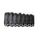 thumbnail image 5 of Fashion Punk Rivet Bracelet Brazalete Ancho de material cuero Negro con Siete Hebillas de Cinturón Yuyangstore Punk Rivet Bracelet, 5 of 6