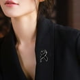 thumbnail image 2 of Black Ribbon Pins Mental Health Skin Cancer Awareness Pin Lapel Ribbon Brooch Badges Funeral Memorial Pins, 2 of 8