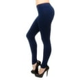 thumbnail image 2 of Vivian's Fashions Extra Long Leggings - Cotton, Misses Size (Navy, XS), 2 of 3