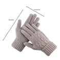 thumbnail image 5 of comerut 1 Pair Unisex Winter Gloves Five Finger Thick Heat Retention Touch Screen Anti-slip Soft Cold-proof High Elastic Wrist Cycling Riding Gloves, 5 of 7