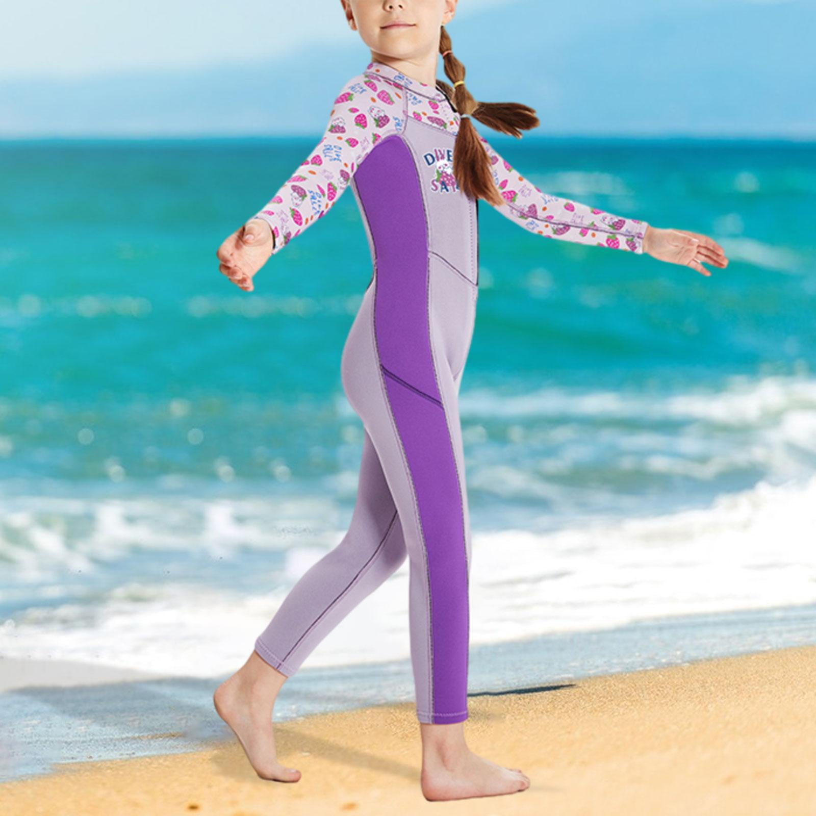 Baoblaze Kids Wetsuit 2mm Neoprene Child Wet Suit for Cold Water Sports Sailing Kayak M