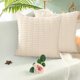 thumbnail image 4 of 2 fundas de almohada decorativas para sofá cama, sala de estar, funda de cojín cuadrada, funda de almohada de pana a rayas de estilo bohemio para decoración del hogar, 4 of 5