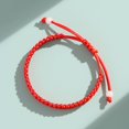 thumbnail image 2 of Xiao Hua Juego de 8 pulseras de hilo rojo para parejas: regalo perfecto para relaciones a distancia. Pulsera de hilo rojo con dijes de protección rojos. Pulseras rojas a juego para mujer., 2 of 5