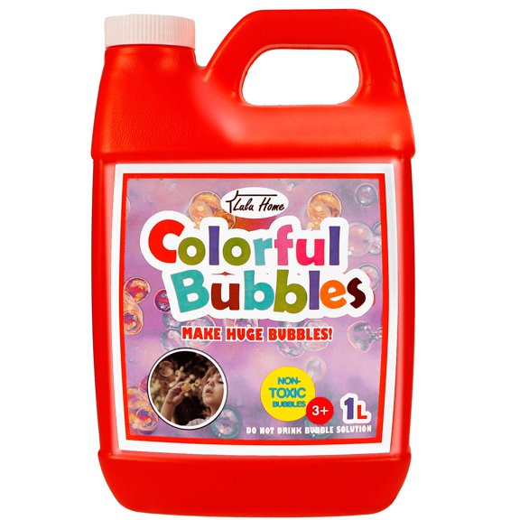 Recarga concentrada Lulu Home de Bubble Solution, 1 litro, para fiestas infantiles