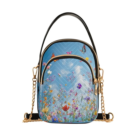 DIXRUYEE Cross Body Fashion Shoulder Waist Purse Bags Butterfly Bliss Pocket Handbags