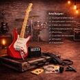 thumbnail image 3 of Guitarra Electrica AUDIOTEK con Amplificador 9V Y 5A Accesorios Incluidos Pua Correa Cable de Conexión Barra de Tremolo Herramienta de Ajuste Guitarras Musicales, 3 of 7