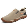thumbnail image 1 of Chaussures de Randonnée pour Hommes Sans Lacets en Suède Respirantes Bottes Antidérapantes Espadrilles Légères pour Marche Extérieure Randonnée Sentier, 1 of 6