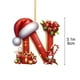 thumbnail image 3 of Adornos Navideños Colgantes con 26 Letras para Árbol de Navidad, Adornos Navideños Personalizados para Hacer Tú Mismo, Decoración Navideña, Decoración Colgante para Árbol de Navidad., 3 of 5