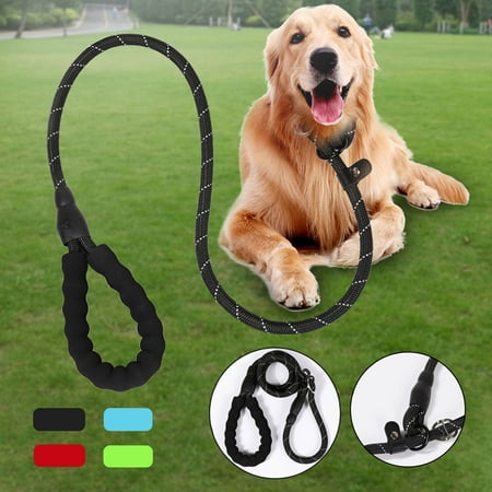 Legendog Reflective Dog Leash Rope Slip Lead 6.5 FT Durable Training Leashes for Small Medium Large Dogs Black Red Blue Green