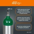 thumbnail image 4 of Dynarex Resp-O2 M24 Oxygen E-Cylinder with CGA 870 Toggle Valve - 4.6L Standard Size Oxygen Cylinder - Lightweight Aluminum Portable Tank with 680L Oxygen Capacity, 4 of 7