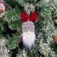 thumbnail image 3 of Juego de adornos navideños hechos a mano, gnomos Tomte suecos, decoración colgante para árbol de Navidad de felpa, 3 of 4