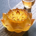 thumbnail image 2 of Ruiboury Exquisite And Delicate Appearance Beautiful Lotus Incense Burner Creative Lotus Amber, 2 of 6