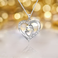thumbnail image 2 of Sterling Silver Heart Pendant Necklace, 2 of 4