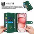 thumbnail image 4 of For Iphone 15 Pro Pola Love Multi-Card Slots Zipper Wallet Leather Phone, iPhone 14, 4 of 7