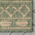 thumbnail image 5 of Well Woven Medusa Quay Modern Tribal Green 2'7" x 9'10" Runner Indoor Outdoor Rug, 5 of 7