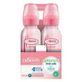 thumbnail image 3 of Dr. Brown's Options+ Baby Bottles, 8 oz/250ml, Narrow Bottle, Pink and Clear, 4 Pack, 3 of 3