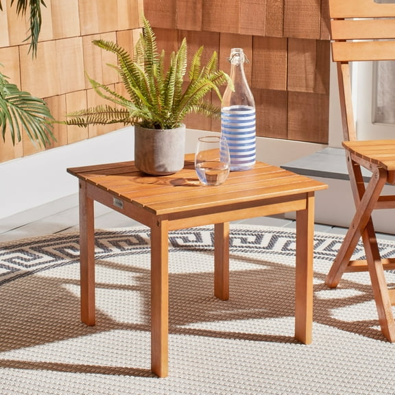 SAFAVIEH Outdoor Collection Randor Side Table Natural