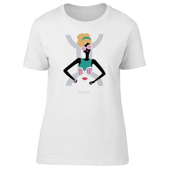 Gemini Fashion Girl T-Shirt Women -Image by Shutterstock, Female Large