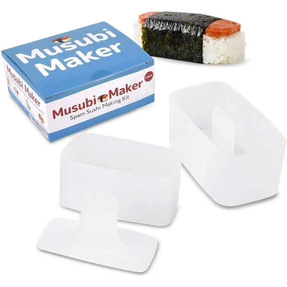 Impresa Musubi Maker 2-Cavity Sushi Press BPA-Free Non-Stick Mold Extra Value 2 Count