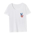 thumbnail image 4 of Camiseta para Mujer Verano Casual Ropa Deportiva Disfraz Tops de Verano para Viajes de Compras SG, 4 of 7