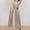 Beige, variant on Women's Plus Work Pants Women Petite Length Linen Pants Women Petite Dressy Women's Fashion Casual Sequined Pants Sparkling Sequins High Waisted Wide Leg Flared Pants Flared Pants Nightclub Wear