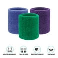 thumbnail image 4 of Wrist Sweatbands - Athletic Cotton Terry Cloth Wrist Bands for Basketball, Tennis, Football, Baseball (Pair), 4 of 5