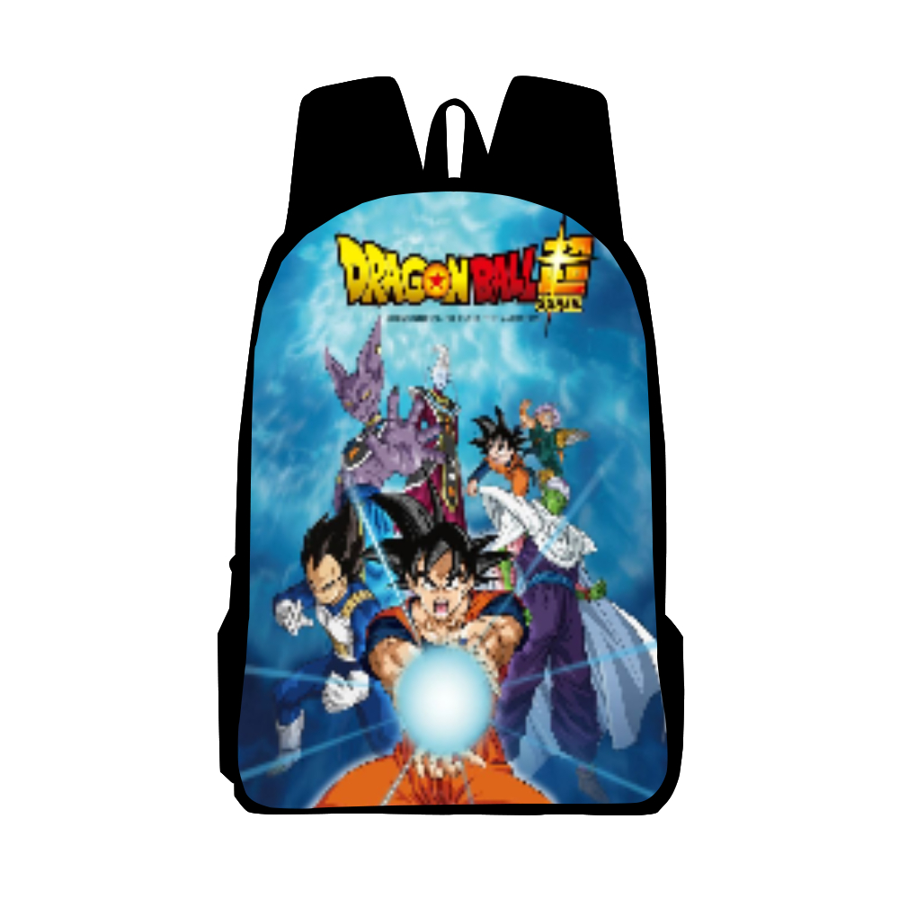 Dragon Ball Z Kids Cartoon Backpack Unisex Reusable School Bag for