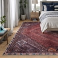 thumbnail image 2 of Bloom Rugs Washable Non-Slip 9' x 12' Rug - Red / Multicolor Traditional Bordered Area Rug for Living Room, Bedroom, Dining Room, and Kitchen - Exact size: 9' x 12', 2 of 10