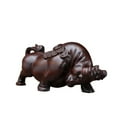 thumbnail image 2 of Handcrafted Wooden Fortune Bull Statue - A Symbol of Wealth and Prosperity 10CM, 2 of 3
