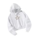 thumbnail image 1 of Sudadera con capucha informal para mujer, sudadera con capucha deportiva, estampado de estrellas, manga larga blanca, con cordón, sudadera con capucha S, 1 of 8