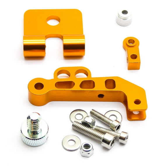 Radio Controller FPV Monitor Screen Mount Universal Bracket Aluminum LCD Holder (Orange)