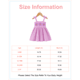 thumbnail image 2 of 12 Months Baby Girls Dress 18 Months Girls Sleeveless Dress Flower Solid Color Toddler Girls Off-the-shoulder Summer Suspender Dress Purple, 2 of 9